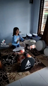 Drum Mini Anak 16\\\"+ Penulisan Nama Bisa Buat Kado Ulang Tahun (Usia 6-12th)