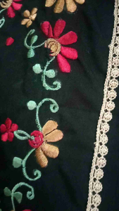 mukena terusan dewasa 2in1 resleting depan bordir manual katun mikro premium