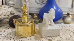 Hộp đựng trang sức nhỏ Kì Lân  Voi sang trọng  trang nhã -Luxurious and elegant small jewelry box for Unicorn and Elephant
