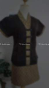 ชุดนวด ชุดพนักงานสปา เสื้อรุ่น คอวี