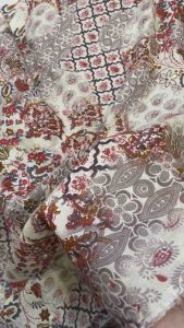 Fabrica ผ้า Cotton อินเดีย สำหรับตัดชุด ใส่สบาย หน้ากว้าง 44 นิ้ว (1.10ม.)