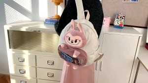 Balo hoạt hình labubu phối kính sang trọng