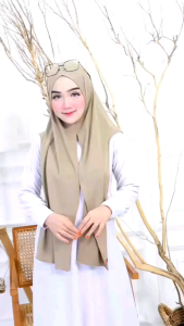 PASMINA INSTAN OVAL JERSEY (BAHAN ADEM) ANTI RIBET (NO PENITI/JARUM PENTUL) HIJAB HITS KEKINIAN