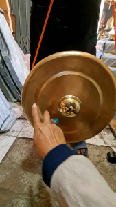 gong bahan besi pencu kuningan dim 40 cm