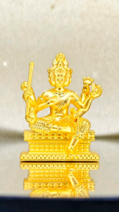 Anya พระพรหม (Brahma) ทองคำแท้99.9% น้ำหนัก แบบจี้ 3.75 กรัม)