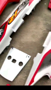 Cover Body Fiz R F1z R Fiz r fullset warna putih merah Cover Body full Set Halus YAMAHA F iz R warna putih merah