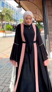 REALPICT COD TERBARU ABAYA LUNA BAHAN  CRINGKEL   MIX CERUTY  BABYDOLL  PREMIUM  TERMURAH BEST SELLER TANGAN PERTAMA KONVEKSI / PRINTING / MOTIF PREMIUM GAMIS PESTA GAMISPREMIUM