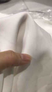 Vải Cotton Hàn màu trắng kem dày vừa mềm co giãn nhẹ (khổ 1m5)may đầm váy vestcomplethời trang cao cấp