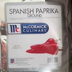 McCormick Spanish Paprika Ground 1kg - Silver pouch Culinary brand - Food staple for cooking