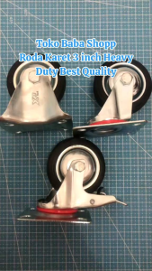 RODA KARET 3 INCH VARIASI TIPE / RODA TROLI DAN KASTOR 3 INCH HEAVY DUTY