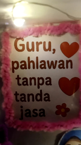 hadiah sepesial hari guru sudah termasuk lampu ya