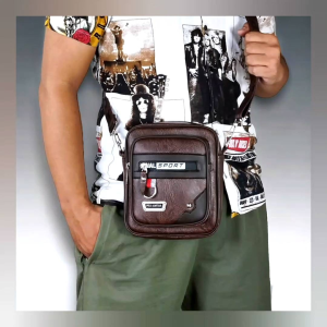 Polo Amstar Tas Selempang Slingbag Crossbag Distro Pria Kulit Premium Cowok Waistbag