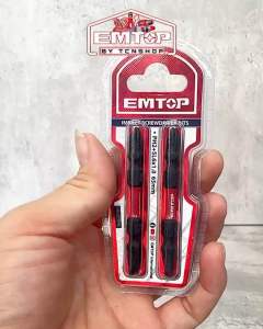 EMTOP ดอกไขควงกระแทก แม่เหล็ก 65มม. +/- (แฉก+แบน) PH2+SL2 รุ่น ESBTM7HL665