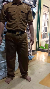 Seragam PNS Pemda Pria Guru Baju Seragam PNS ASN Pemkab Pemkot Pegawai Negeri Sipil Lengan Pendek