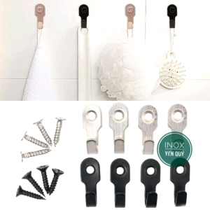 MÓC ĐƠN TREO ĐỒ MINI TIỆN LỢI MÀU INOX VÀ MÀU ĐEN GIÚP KHÔNG GIAN TRỞ NÊN GỌN GÀNG HƠN