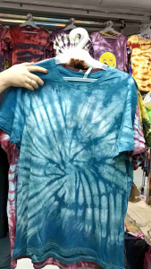 PROMO Buy1 Get1 for ₱129 TIE DYE T-SHIRT FOR WOMEN COTTON OVERRUNS [RANDOM COLOR ONLY]