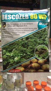 Bescozeb 80wp 800gram Fungisida Mengendalikan Penyakit Hawar daun Jamur