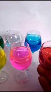 gelas hias pajangan lemari kaca kristal
