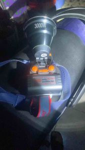 Đèn đội đầu siêu sáng ND 9880 choá 9cm kháng nước pin lâu