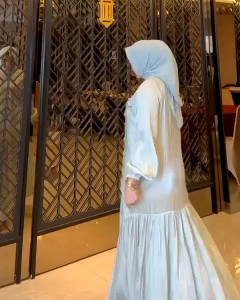 Indira Dress Gamis Shimmer Muslimah Wanita