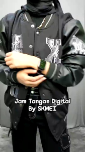 SKMEI 1858 Jam Tangan Pria Wanita Digital Chronograph Sport Watch Dual Time Anti Air Tali