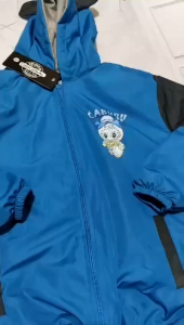 jaket anak perempuan jaket bergambar LABUBU BLUE jaket Hoodie jaket kombinasi terbaru