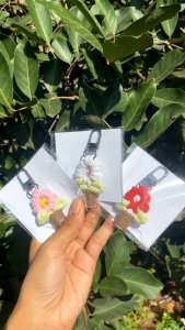 gantungan kunci makrame bunga pot | souvenir murah | gift