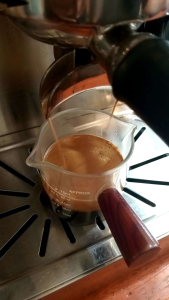 Mango and dark chocolate coffee