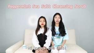 Nuspa Peppermint Sea Salt Cool Anti Itchy Cleansing Scrub Massage Scalp Shampoo 250ml