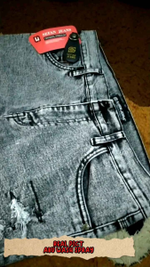 Trend Celana Jeans Pria Kekinian Sobek Lutut Celana Bikers Ripped Sandwash Bahan Premium Jeans Denim Melar Slimfit Stretch SoftJeans Pola Zig-zag