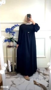 DLia DRESS / GAMIS POLOS TERBARU WANITA / GAMIS RAYON PREMIUM TERBARU