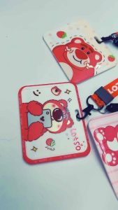 16แบบ บัตร2ใบ ซองใส่บัตรงานแนวนอนลายการ์ตูน+สายคล้องมือถือ KT