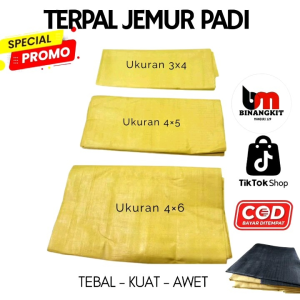 Terpal Jemur padi  gabah cengkeh cabe Ukuran  2x4 4x3 4x5 4x6 super tebal