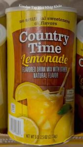 BỘT PHA NƯỚC CHANH LEMONADE COUNTRY TIME 2.23KG CỦA MỸ