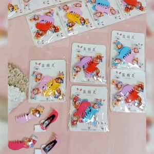 (4PCS) JEPIT RAMBUT ANAK MODEL SISIR / JEPITAN ANAK KARAKTER LUCU / KEP PONI ANAK / JEPIT RAMBUT TIPTOP TERBARU / JRS9728