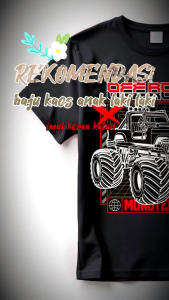Kaos Anak Laki-Laki Monster Truck Distro Katun