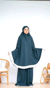 Mukena Dewasa Katun Polos Almahyra Series Renda Mewah