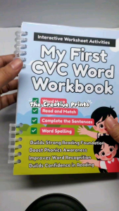 My First CVC Activity Workbook/Preschool/Kinder Activity Book