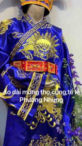 ÁO TẾ THÊU RỒNG tay thụng-Dành cho chủ tếphó tế nam