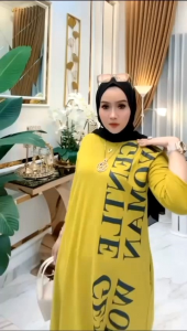 midi dress combed. gentle woman