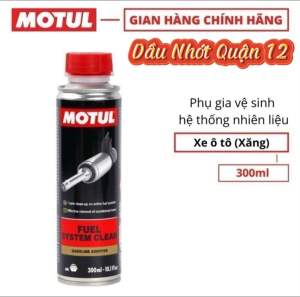 Phụ Gia Súc Béc Xăng Vệ Sinh Hệ Thống Nhiên Liệu Xe Hơi Ô Tô MOTUL FUEL SYSTEM CLEAN AUTO 300ML