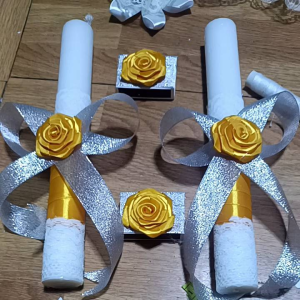 unity candle for wedding ceremony with matches stick open for request color or motif