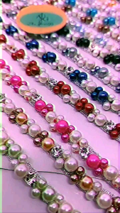 PAYET RANGKAI MUTIARA SWAROSKY DIAMOND CANGKANG RESIN 0056