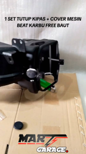 1 SET COVER TUTUP PIKAS MAGNET + COVER MESIN BEAT KARBU SCOOPY KARBU SPACY KARBU HIGH QUALITY
