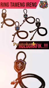 prodak baru RING KACU PRAMUKA HOLOGRAM HITAM. AM PENGIKAT KACU COCOK UNTUK PEMBINA / PENEGAK / PENGGALANG/ SMP / SMA/ UMUM.