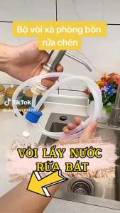 BỘ ĐẦU BƠM HÚT NƯỚC RỬA CHÉN GẮN BỒN RỬA INOX 304