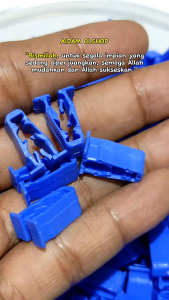 20 PCS KLIP JEPIT HONDA KLIP FAIRING TAMENG VISOR MOTOR SNAP FITTING MOTOR BEAT VARIO SUPRA CBR WARNA BIRU Motorcycle