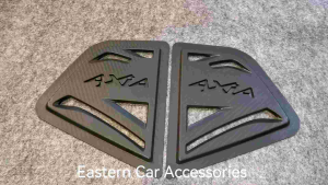 PERODUA Axia 2014-2022 Rear Side 3D Carbon Style Window Triangle Mirror Cover Protector Casing