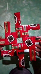 Anyaman pola prakarya bungkus kopi murah unik