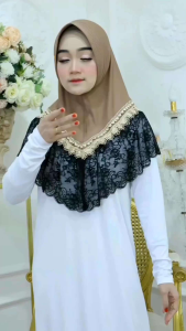 jilbab terbaru hijab kerudung instan terlaris  bergo renda mewah kombinasi murah berkualitas terbaik viral pasaran 2024 Mariam kerut kenan